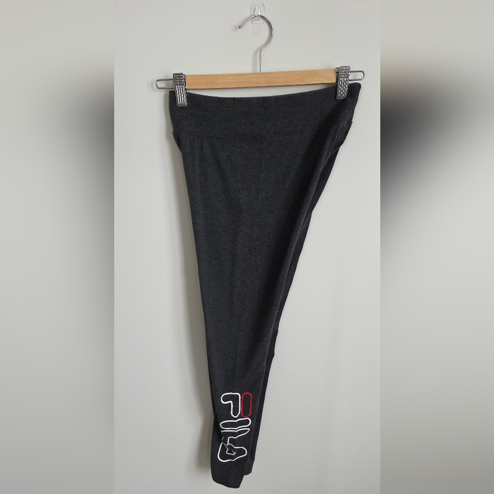 Fila Dark Gray Cotton Leggings XS